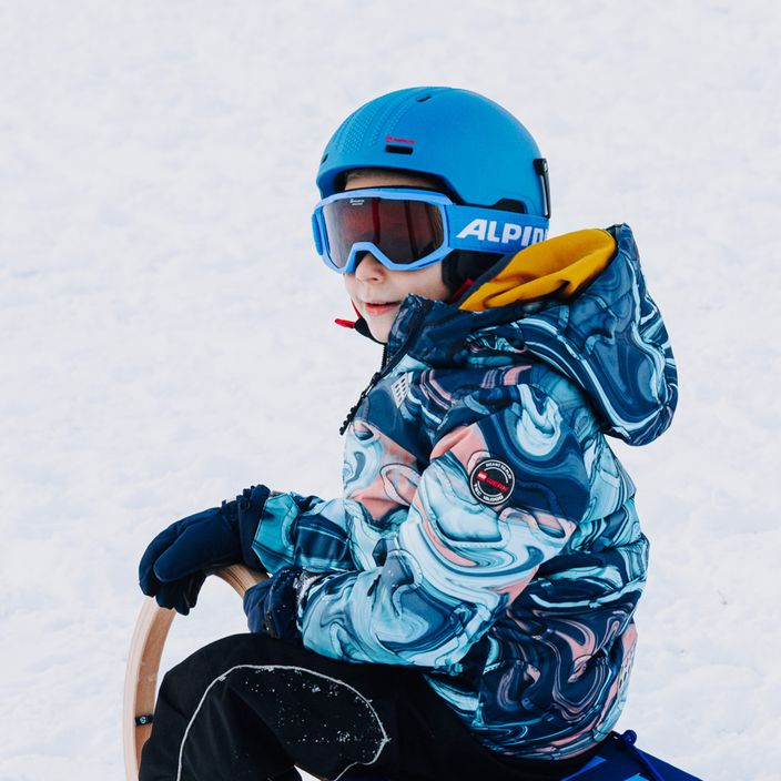 Dětské lyžařské brýle Alpina Piney blue matt/orange 6
