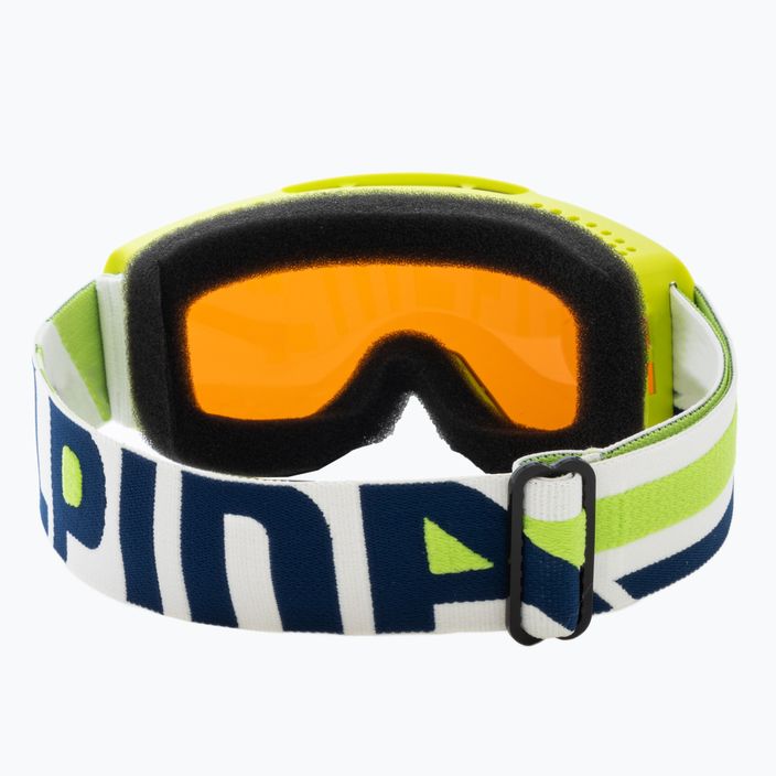 Dětské lyžařské brýle Alpina Piney lime matt/orange 3