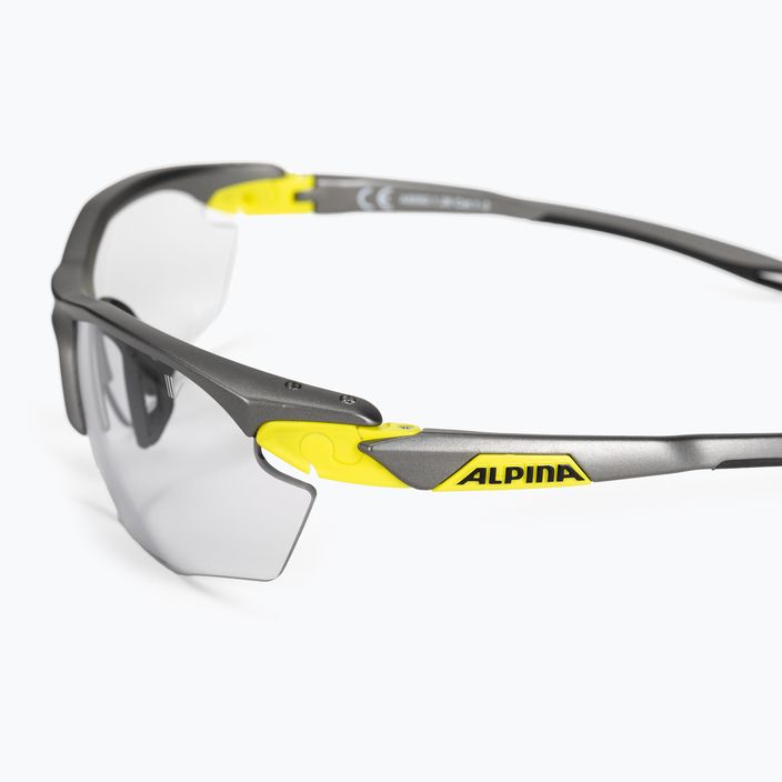 Brýle na kolo Alpina Twist Five Hr V tin matt neon yellow/black 4