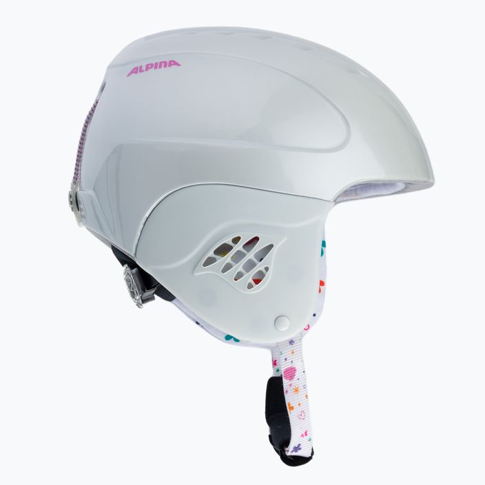 Dětské lyžařské helmy Alpina Carat white/deco 4