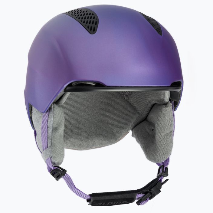 Dětské lyžařské helmy Alpina Grand Jr flip-flop purple