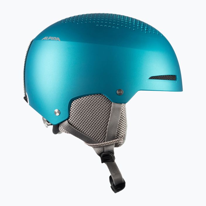 Dětské lyžařské helmy Alpina Zupo turquoise matt 4