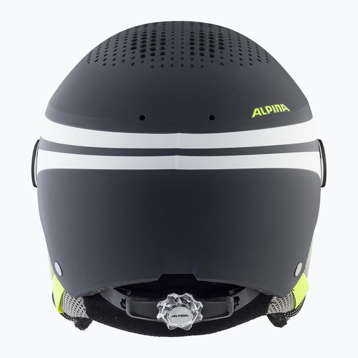 Dětské lyžařské helmy Alpina Zupo Visor Q-Lite charcoal/neon matt 12