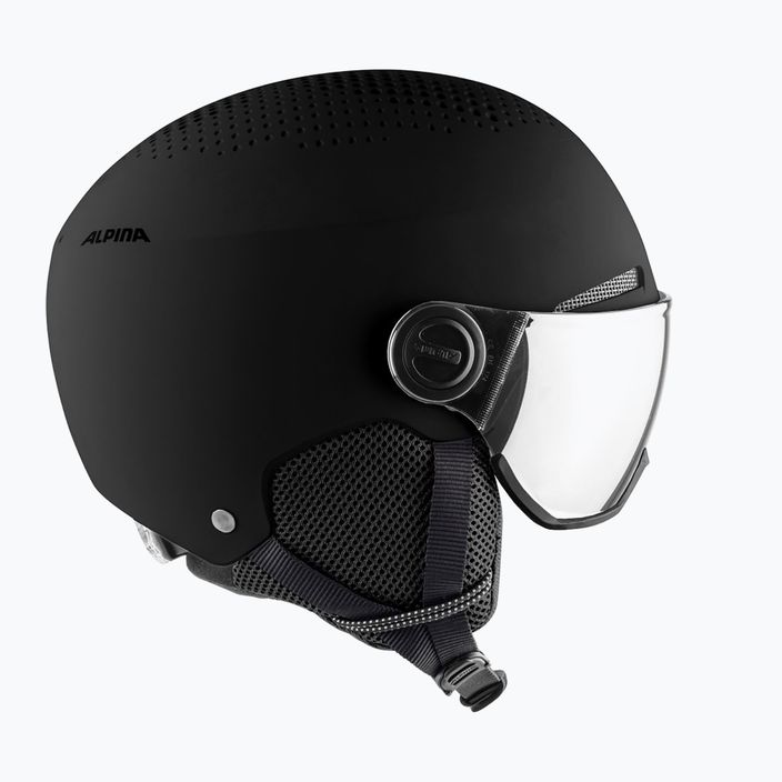 Lyžařská helma Alpina Arber Visor Q Lite black matte 11