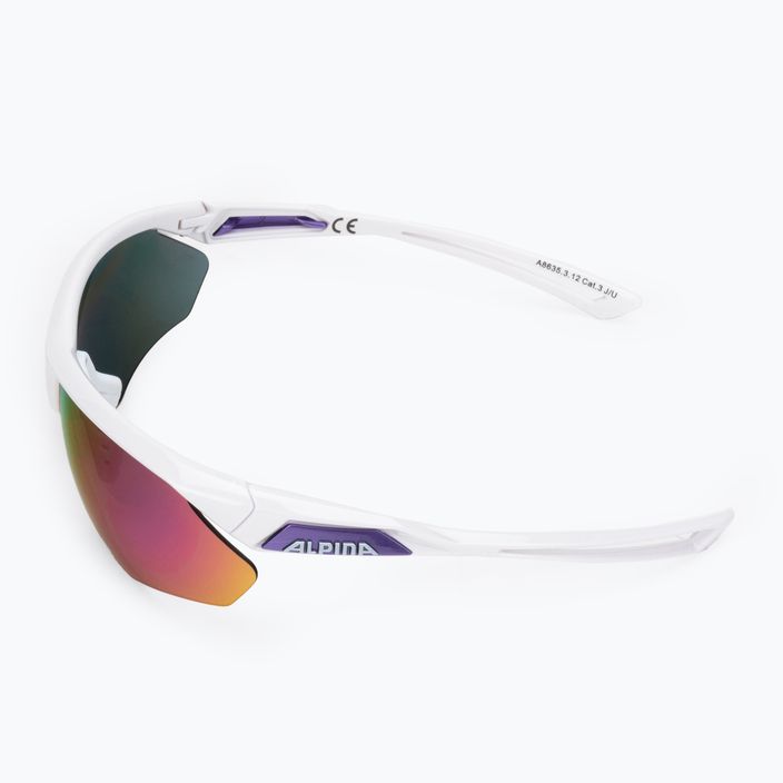 Brýle na kolo Alpina Defey HR white/purple/purple mirror 4