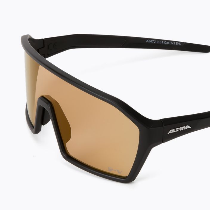 Brýle na kolo Alpina Ram Q-Lite V black  matt/red mirror 5