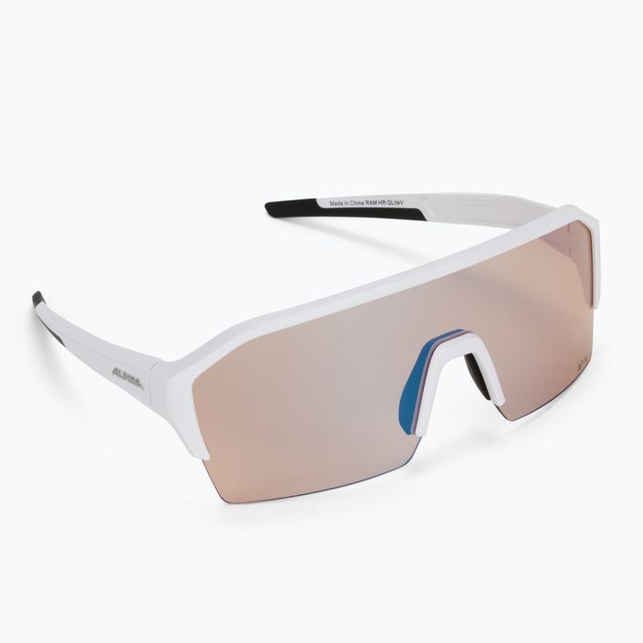 Brýle na kolo Alpina Ram Hr Q-Lite V white matt/blue mirror