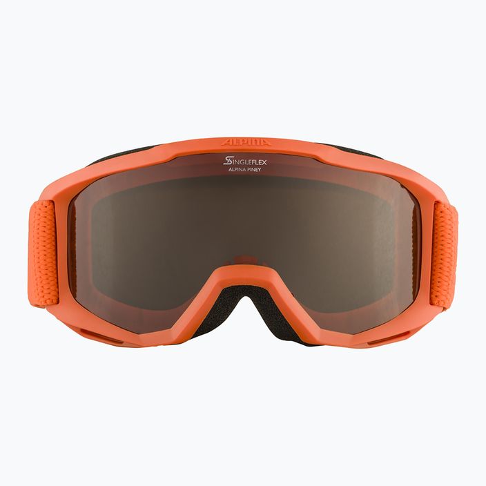 Dětské lyžařské brýle Alpina Piney pumpkin matt/orange 7