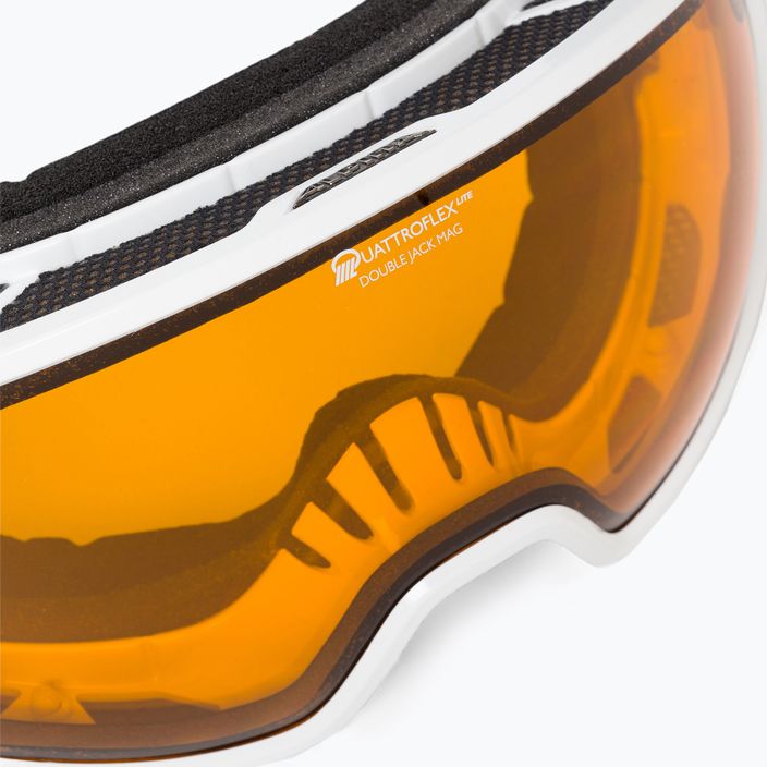 Lyžařské brýle Alpina Double Jack Mag Q-Lite white gloss/mirror black 5