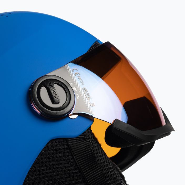 Dětské lyžařské helmy Alpina Zupo Visor Q-Lite blue matt 6