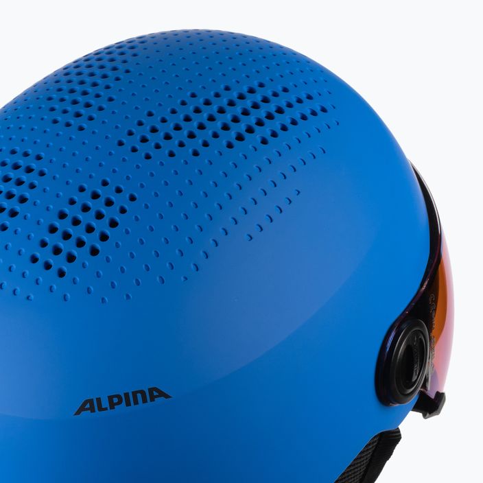 Dětské lyžařské helmy Alpina Zupo Visor Q-Lite blue matt 7