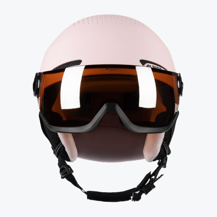 Dětské lyžařské helmy Alpina Zupo Visor Q-Lite rose matt 2