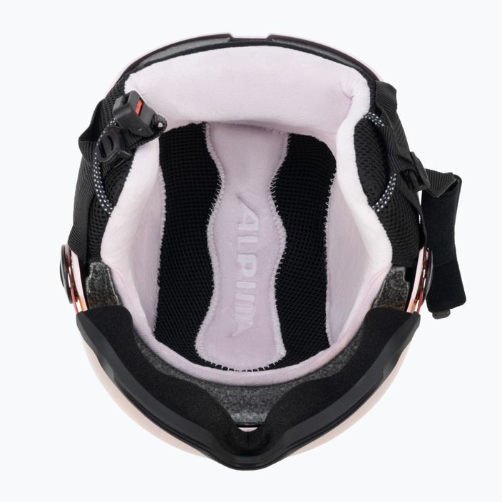 Dětské lyžařské helmy Alpina Zupo Visor Q-Lite rose matt 5