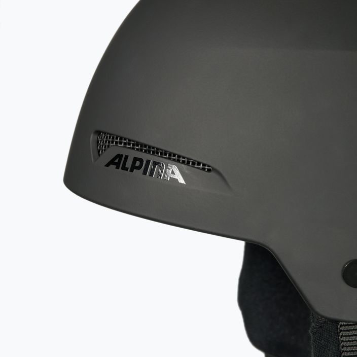 Lyžařská helma Alpina Arber black matte 7
