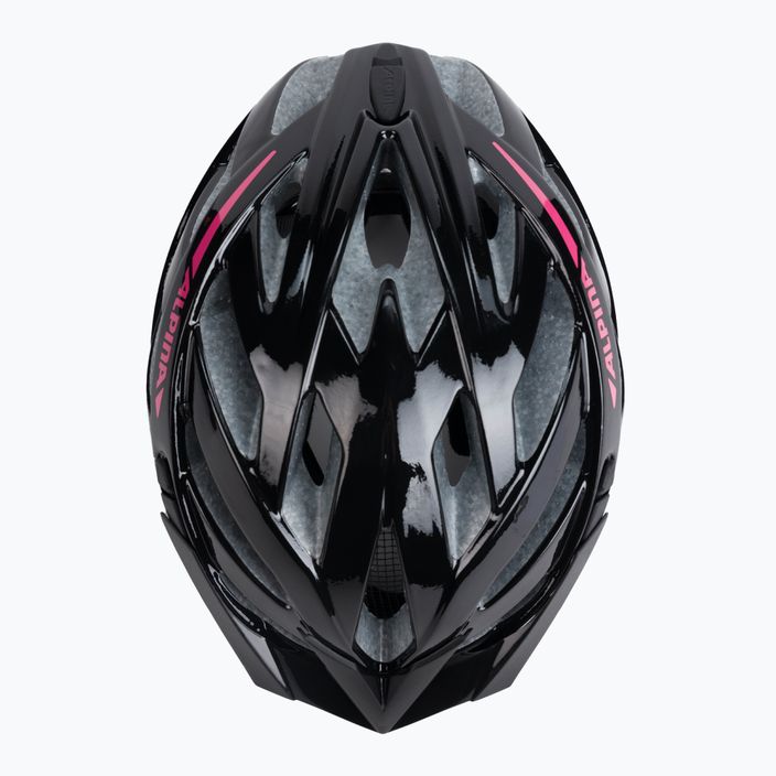 Cyklistická přilba Alpina Panoma 2.0 black/pink gloss 6