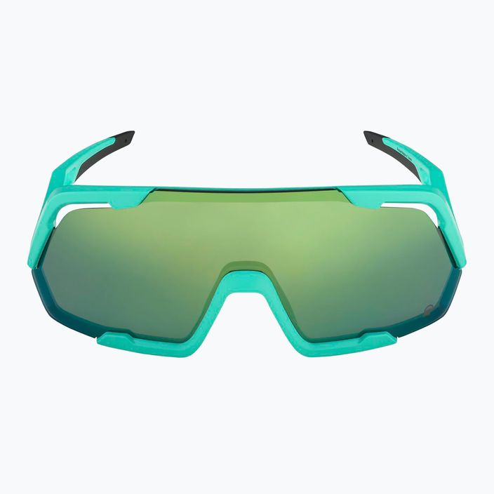 Sluneční brýle Alpina Rocket Q-Lite turquoise matt/green mirror 2
