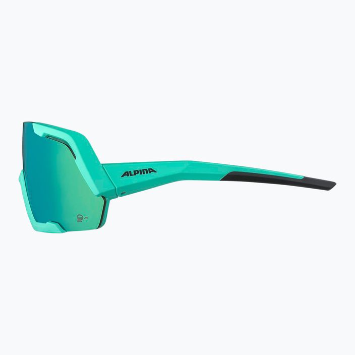 Sluneční brýle Alpina Rocket Q-Lite turquoise matt/green mirror 3