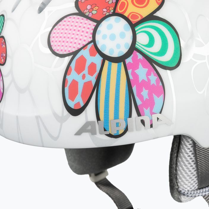 Dětské lyžařské helmy Alpina Pizi patchwork/flower matt 8