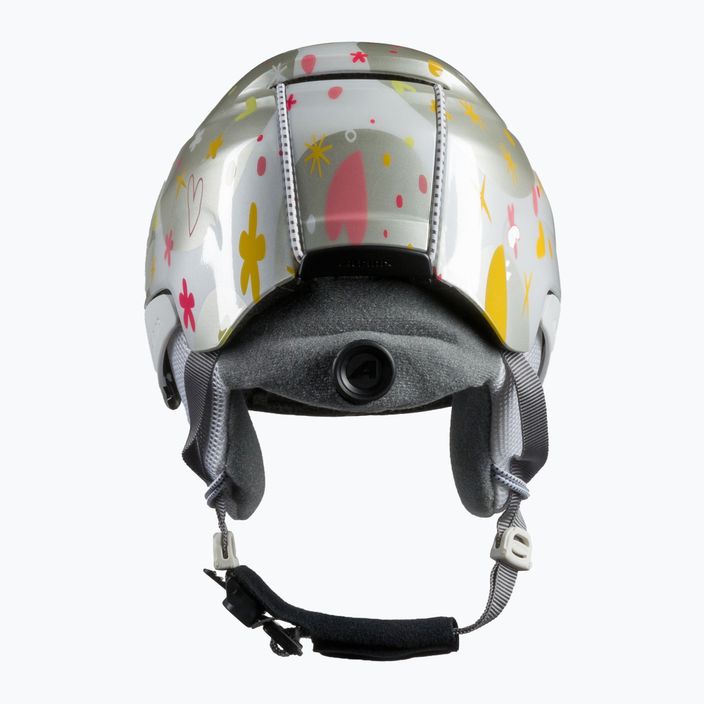 Dětské lyžařské helmy Alpina Pizi pearlwhite/hearts gloss 3