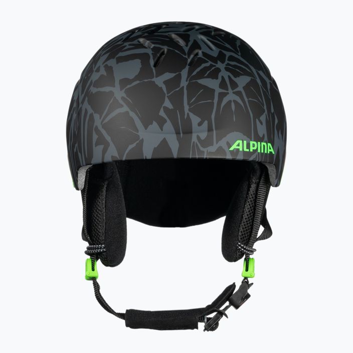Dětské lyžařské helmy Alpina Pizi black/green camo matt 2