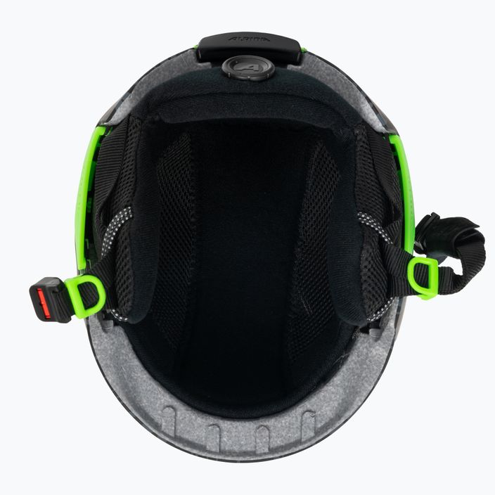 Dětské lyžařské helmy Alpina Pizi black/green camo matt 5