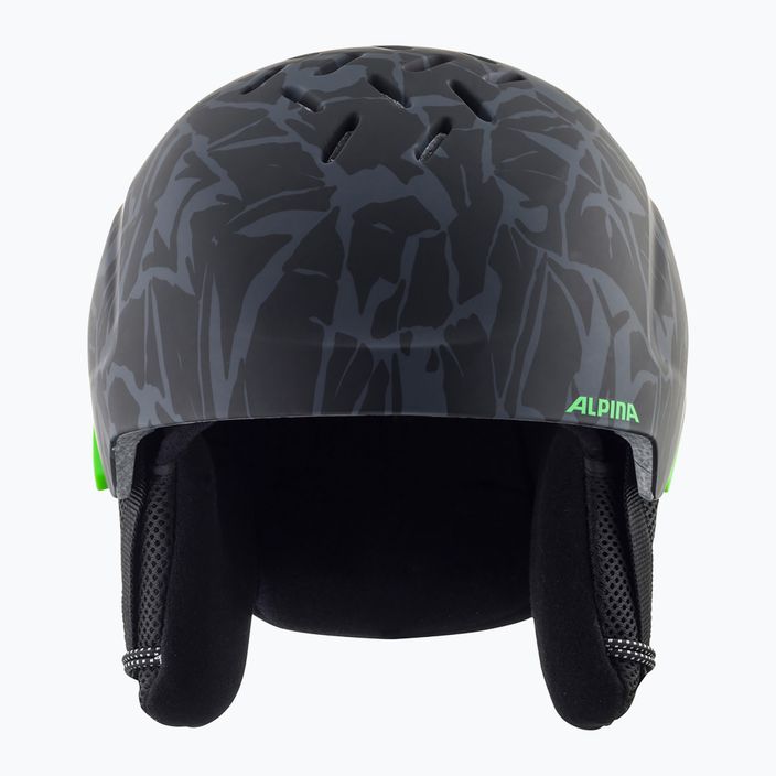Dětské lyžařské helmy Alpina Pizi black/green camo matt 11
