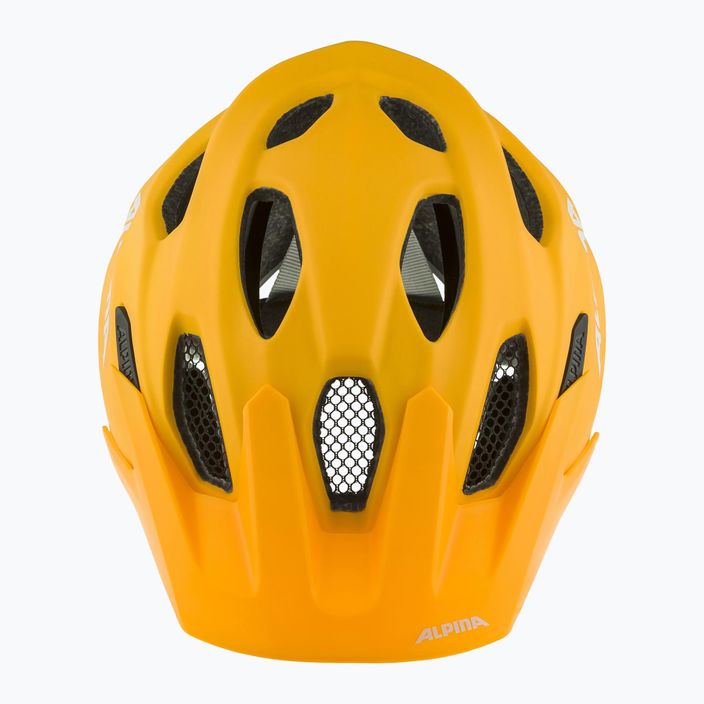 Dětská cyklistická helma Alpina Carapax burned yellow matte 6