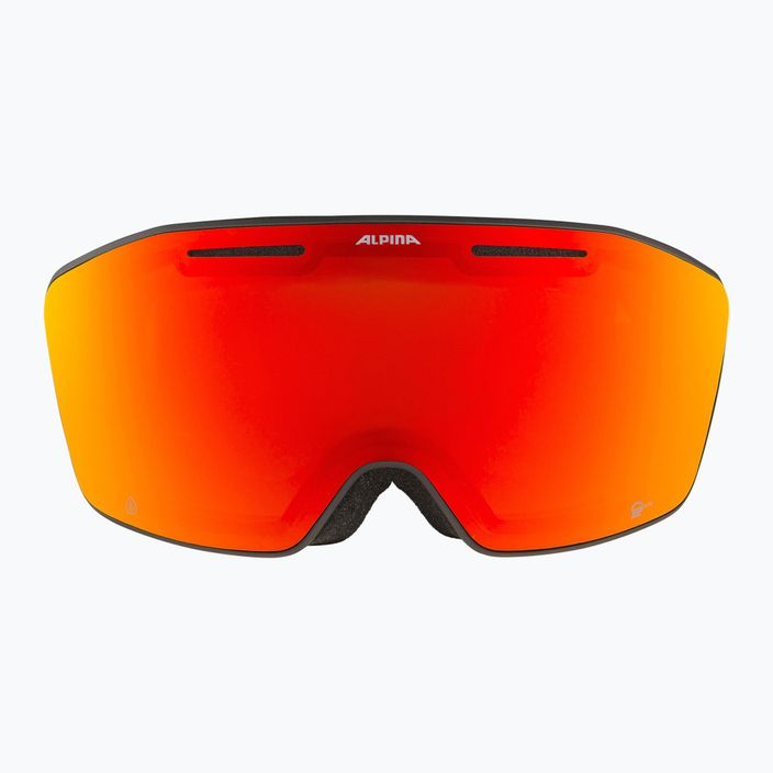 Lyžařské brýle Alpina Nendaz Q-Lite S2 černé/žluté matné/červené 3