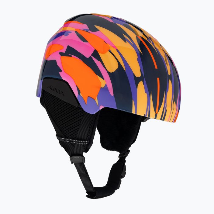 Dětská lyžařská helma Alpina Pizi pink orange/blue gloss