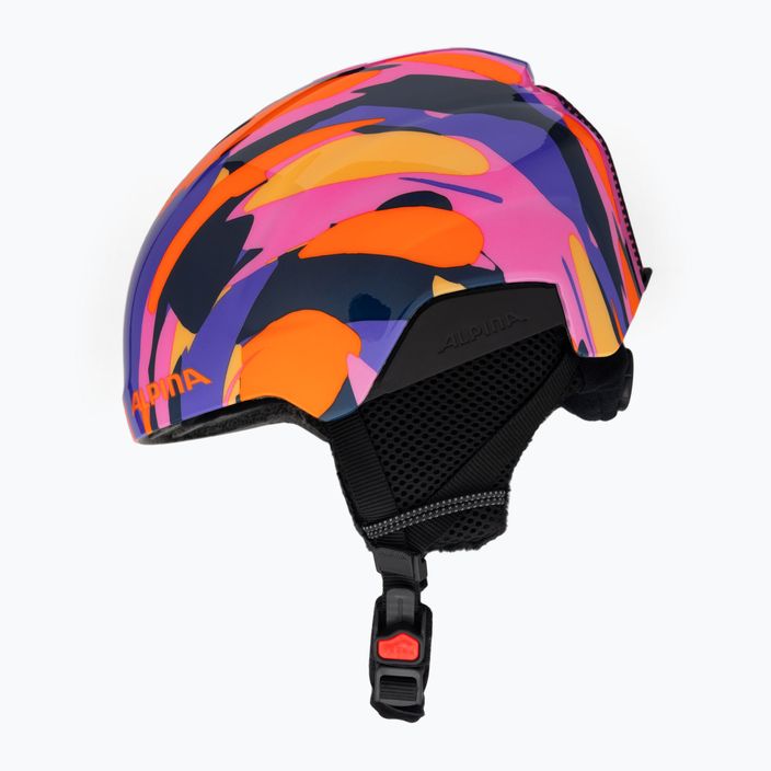 Dětská lyžařská helma Alpina Pizi pink orange/blue gloss 5