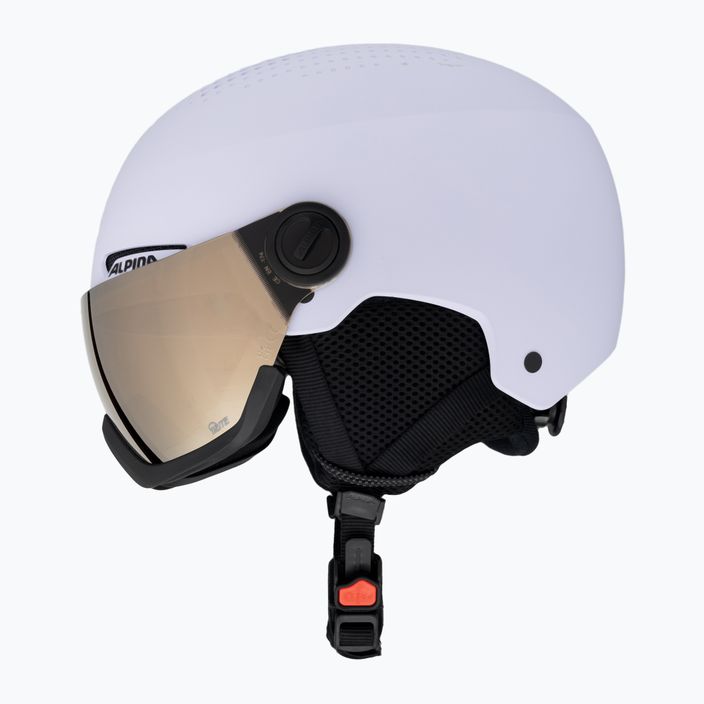 Alpina Arber Visor Q Lite lyžařská helma lila matt 5