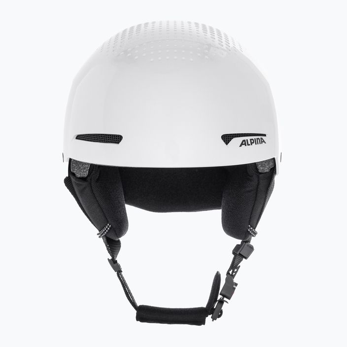 Lyžařská helma Alpina Arber bílá/metalický lesk 2