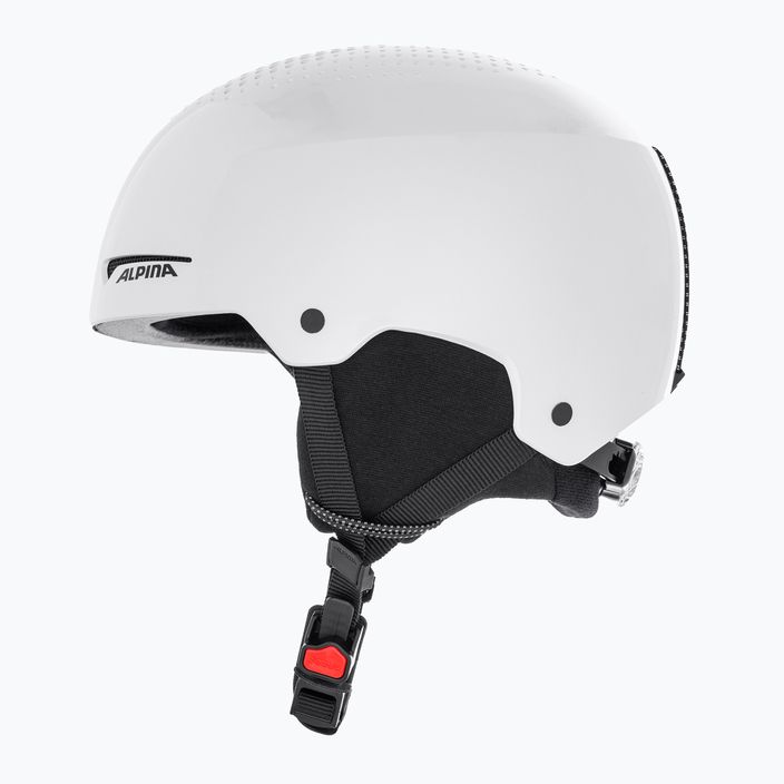 Lyžařská helma Alpina Arber bílá/metalický lesk 6