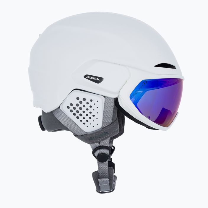 Lyžařská helma Alpina Alto Q-Lite white matt/blue revo 4