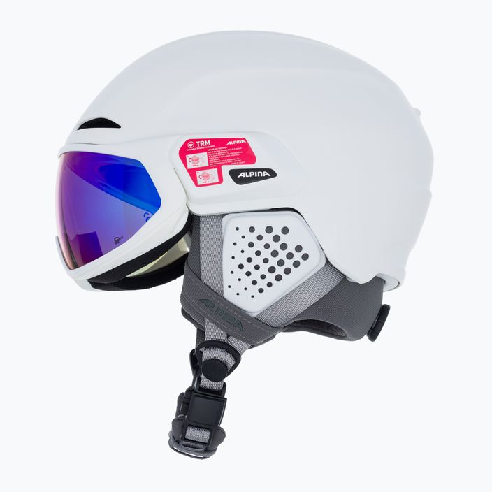 Lyžařská helma Alpina Alto Q-Lite white matt/blue revo 5