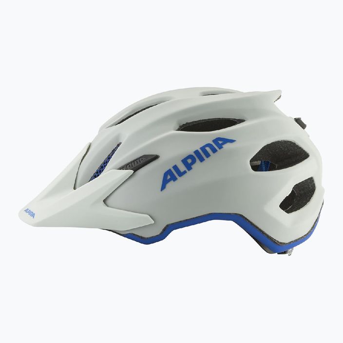 Dětská cyklistická helma Alpina Carapax smoke grey/blue matt 7