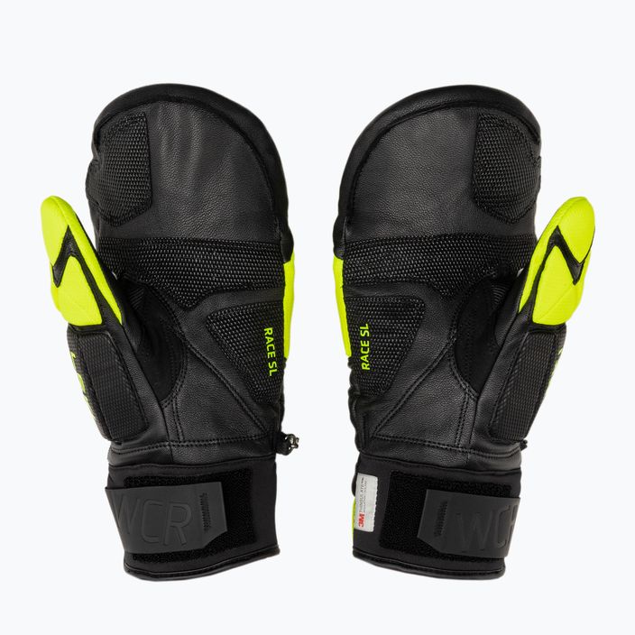 Pánské lyžařské rukavice LEKI WCR Venom SL 3D Mitt black ice/lemon 2