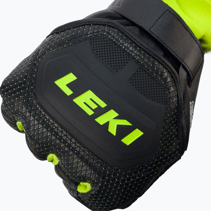 Pánské lyžařské rukavice LEKI Worldcup Race Flex S Speed System černo-zelené 649802301080 4