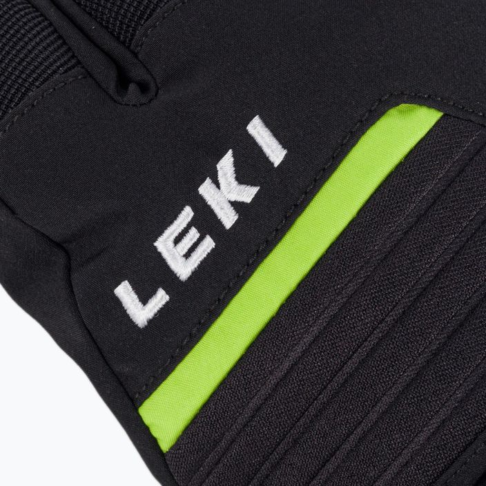 Lyžařské rukavice LEKI Spox GTX černo-zelené 650808303080 5