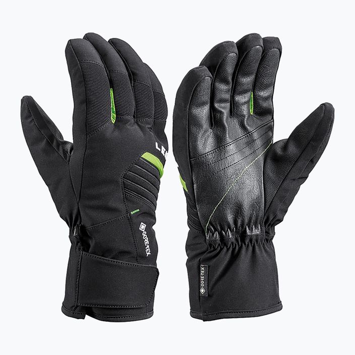 Lyžařské rukavice LEKI Spox GTX černo-zelené 650808303080 6