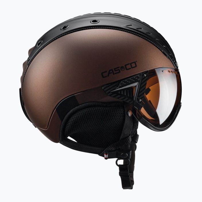 Lyžařská helma CASCO SP-2 Carbonic Visor hnědá 07.3733 4