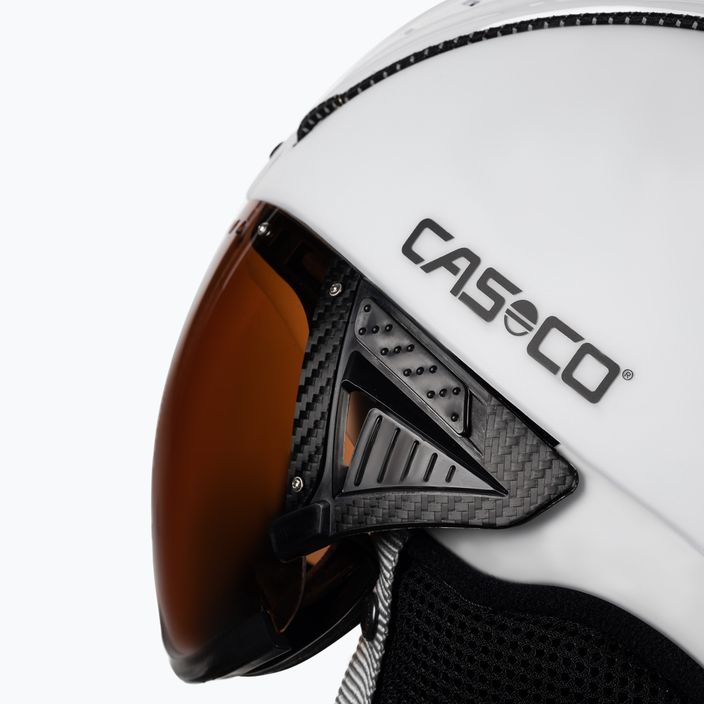 Lyžařská helma CASCO SP-2 Visier bílá 07.3707 7