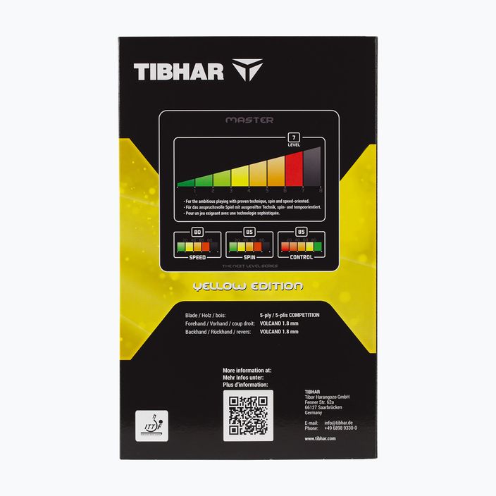 Raketa na stolní tenis Tibhar Master Yellow Edition 6