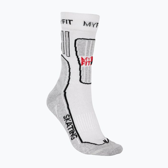 Ponožky Powerslide MyFit na kolečkové brusle bílé/šedé 900988 4