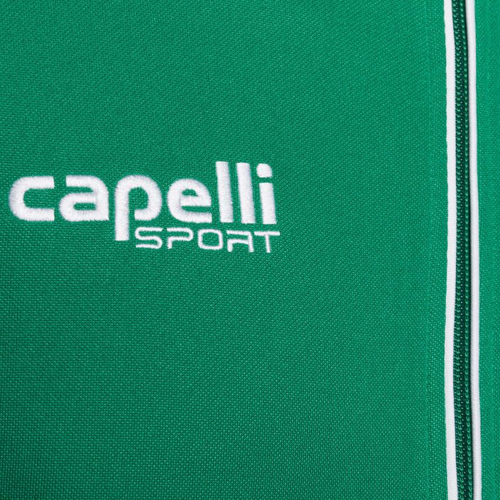 Pánská fotbalová mikina Capelli Basics Adult Training zelená/bílá 3