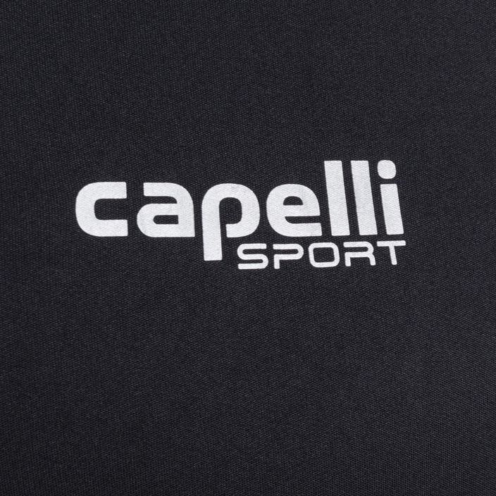 Pánské tréninkové fotbalové tričko Capelli Basics I Adult černé 3