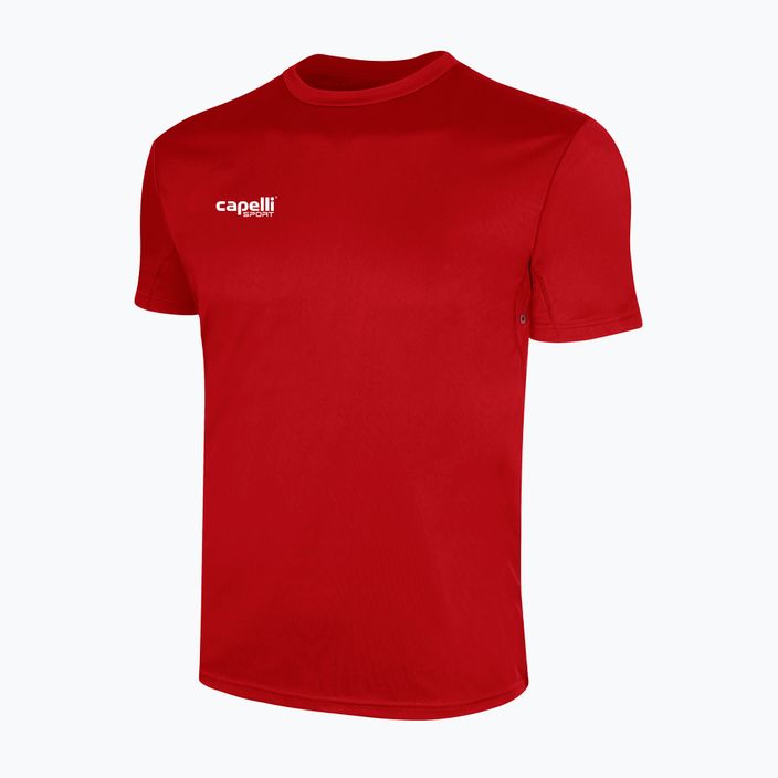 Pánské tréninkové fotbalové tričko Capelli Basics I Adult červené 4