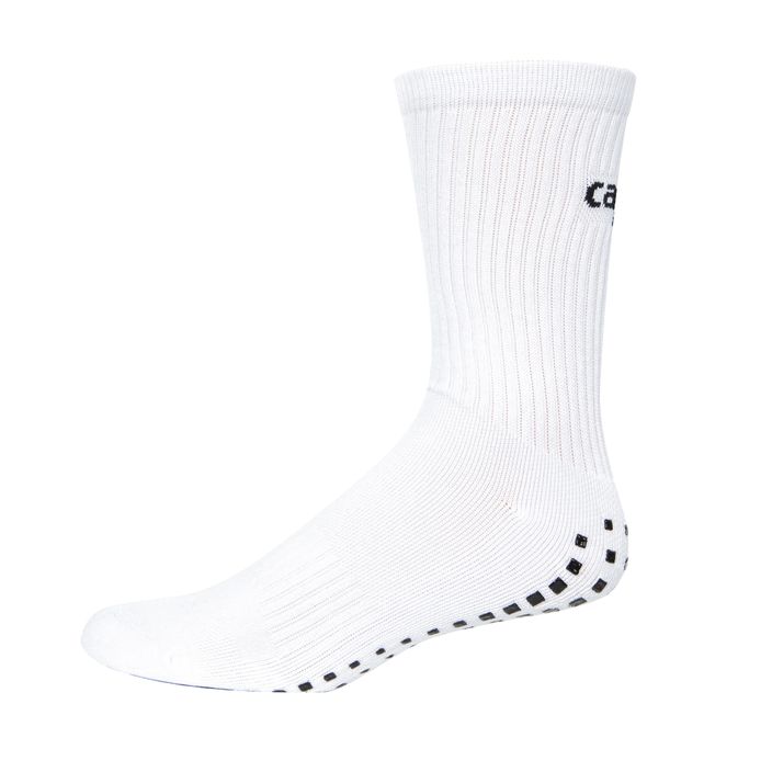Pánské fotbalové ponožky Capelli Crew s grippery bílé/černé 2