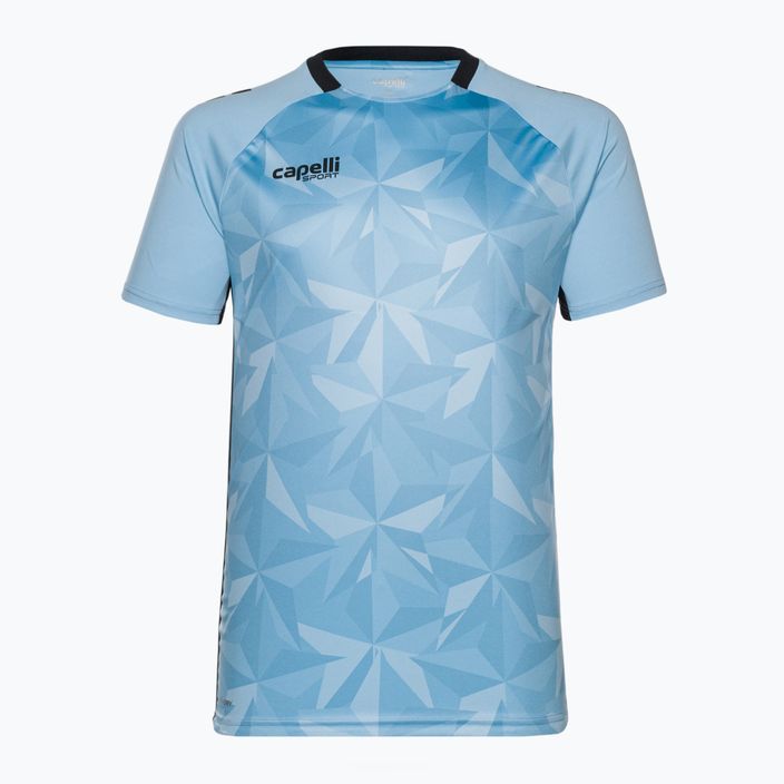 Pánské fotbalové tričko Capelli Pitch Star Goalkeeper světle modré/černé