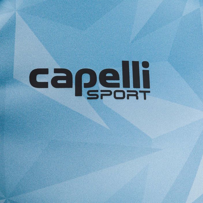 Pánské fotbalové tričko Capelli Pitch Star Goalkeeper světle modré/černé 3